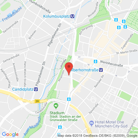 Kartenansicht Bavaria Petrol