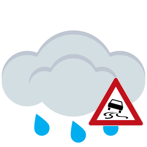 starker Nieselregen gefrierend